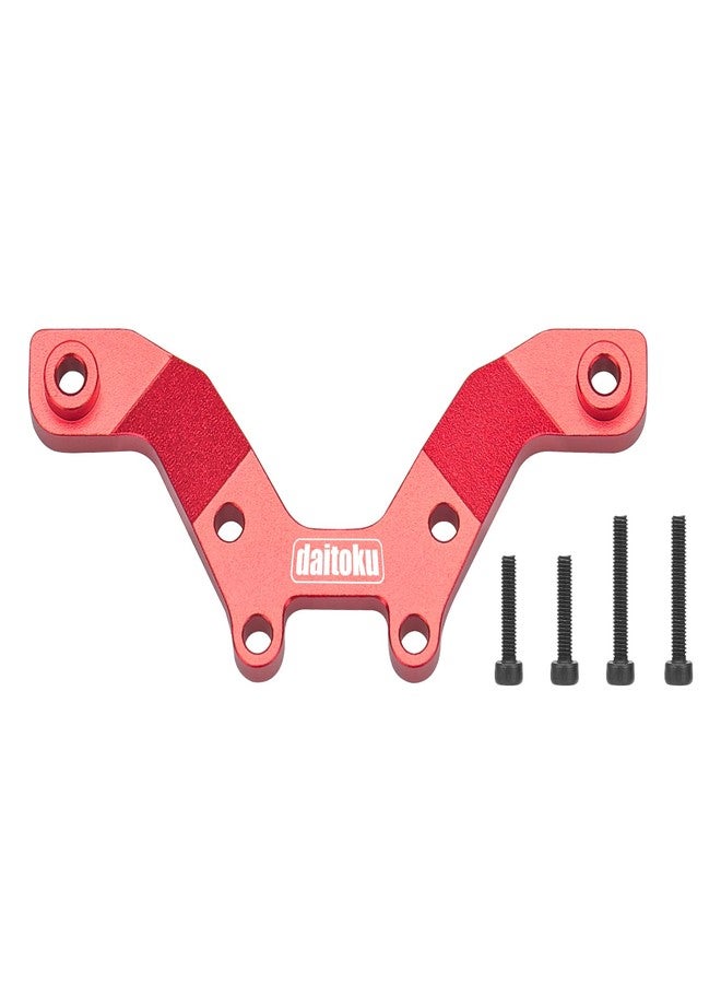 daitoku Aluminum Alloy Front Damper Plate for Arrma 1/18 Typhon GROM MEGA 380 Brushed 4X4 RC Car (Red) - Image 1